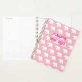Roze en witte olifant Planner (Display)