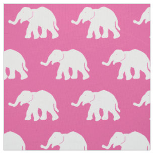 Roze en witte olifant stof