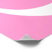 Roze en Witte Om Symbool Poster (Hoek)