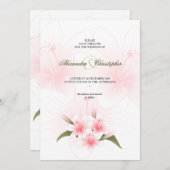 Roze en witte oorlogen als je de datum wilt beware save the date (Voorkant / Achterkant)