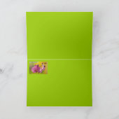 Roze en witte orchidee kaart (Binnen)