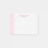 Roze en witte  Paisley Kant Post-it® Notes (Voorkant)