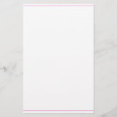 Roze en Witte Palm Palmetto Boom Monogram Briefpapier (Achterkant)