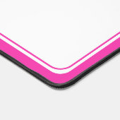 Roze en Witte Palmboom Monogram Bureaumat (Hoek)