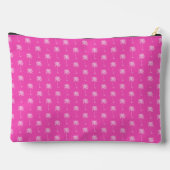 Roze en Witte Palmboom Monogram Etui (Achterkant)
