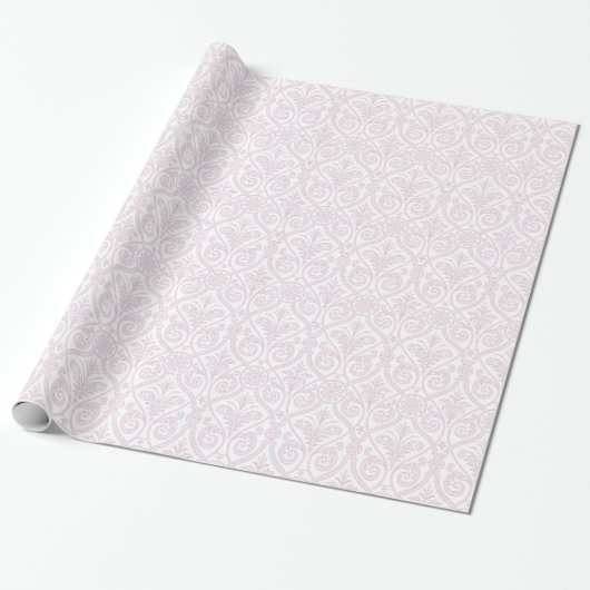 Roze en witte papiergift - omloop cadeaupapier (Uitgerold)