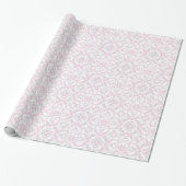 Roze en witte papiergift - omloop cadeaupapier (Uitgerold)