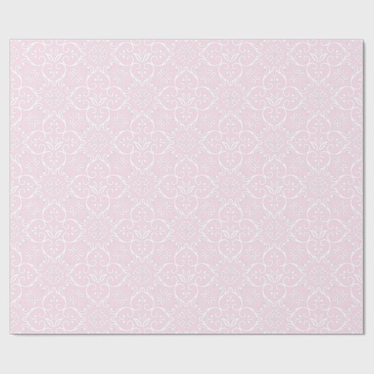 Roze en witte papiergift - omloop cadeaupapier (Vlak)