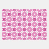 Roze en Witte Papierpakket 80 Inpakpapier Vel (Voorkant 2)