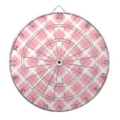 Roze en witte patronen dartbord (Voorkant)