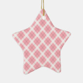 Roze en witte patronen keramisch ornament (Rechts)