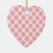 Roze en witte patronen keramisch ornament (Rechts)