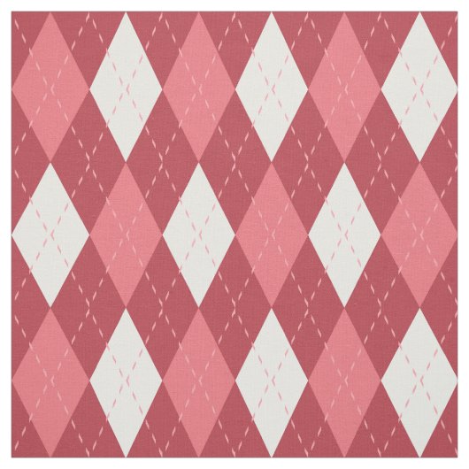 Roze en witte patronen stof (Swatch)