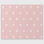 Roze en Witte Patroon Cadeaupapier (Vlak)