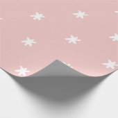 Roze en Witte Patroon Cadeaupapier (Hoek)