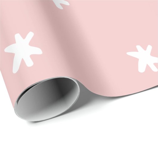 Roze en Witte Patroon Cadeaupapier (Rol Hoek)
