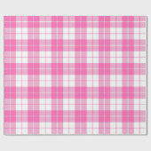 Roze en witte patroon |Groot | Cadeaupapier (Vlak)