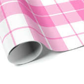 Roze en witte patroon |Groot | Cadeaupapier (Rol Hoek)