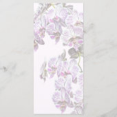Roze en witte phalaenopsis orchideeën menu (Achterkant)