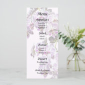 Roze en witte phalaenopsis orchideeën menu (Staand voorkant)