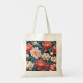  roze en witte pioenen oosterse tote bag (Achterkant)