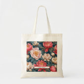  roze en witte pioenen oosterse tote bag (Voorkant)