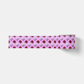 Roze en witte pioenpatroon cadeau lint (Voorkant)