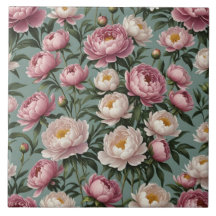 Roze en witte pioenrozen bloemen