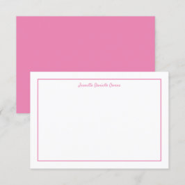 Roze en witte platte Kaart