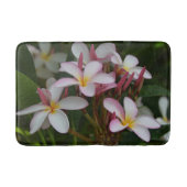 Roze en Witte Plumeria Badmat (Voorkant)