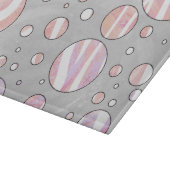 Roze en witte poka Dot Zebra Snijplank (Hoek)