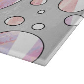 Roze en witte poka Dot Zebra Snijplank (Hoek)