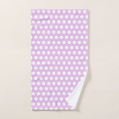 Roze en witte poka Dots Bad Handdoek (Handdoek)