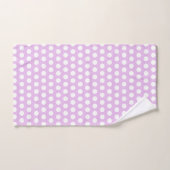Roze en witte poka Dots Bad Handdoek (Handdoek)