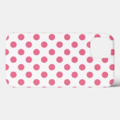 Roze en witte poka punten Hoesje-Mate iPhone case (Achterkant (horizontaal))