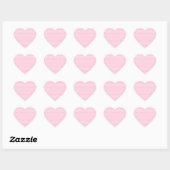 Roze en witte poka vlek. Spottig. Hart Sticker (Vel)