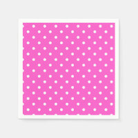 Roze en witte polka dot glamour modern