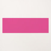 Roze en Witte Polka Dot Schattige Monogrammed Yogamat (Achterkant (horizontaal))