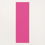 Roze en Witte Polka Dot Schattige Monogrammed Yogamat (Achterkant)