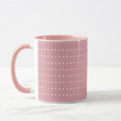 Roze en Witte Polka Dots Mok (Links)
