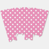 Roze en witte polka stippen patroon aangepaste pop bedankdoosjes (Ongevouwen)