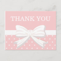 Roze en witte polka stippen & strik verjaardags be
