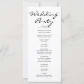 Roze en Witte Pompoenen Herfst Bruiloftsprogramma (Achterkant)