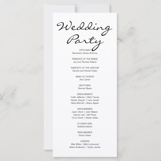 Roze en Witte Pompoenen Herfst Bruiloftsprogramma (Achterkant)