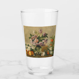 Roze en witte pony bloemen (nog steeds volgroeide  glas