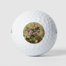 Roze en witte pony bloemen (nog steeds volgroeide  golfballen