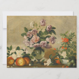 Roze en witte pony bloemen (nog steeds volgroeide  kaart