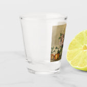 Roze en witte pony bloemen (nog steeds volgroeide shot glas (Links)