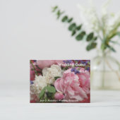 Roze en witte pony's plaatskaartje (Staand voorkant)