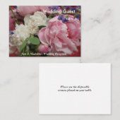 Roze en witte pony's plaatskaartje (Voorkant / Achterkant)